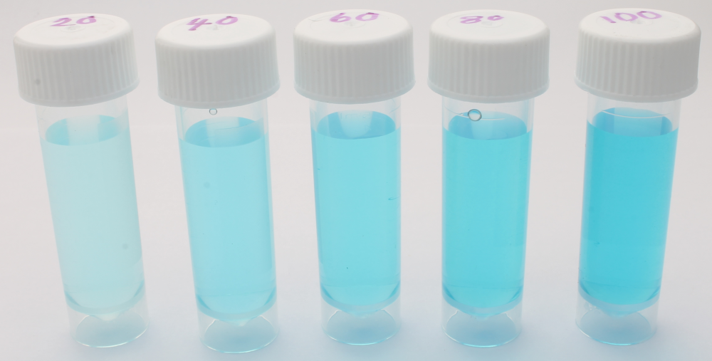 Measuring blue food dye in sports drinks