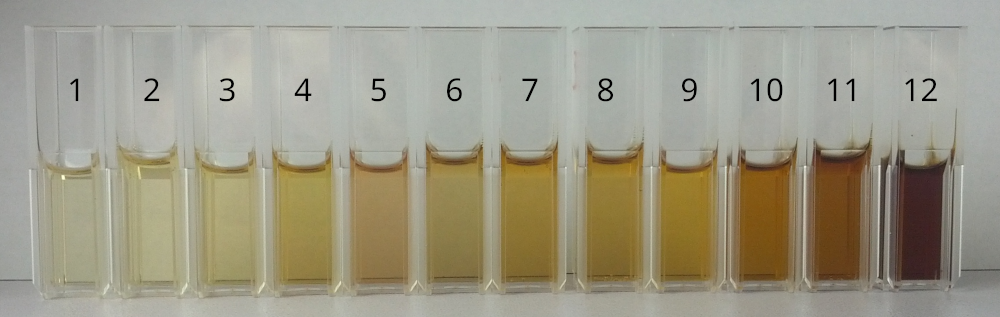 Measuring beer color with a 430nm colorimeter