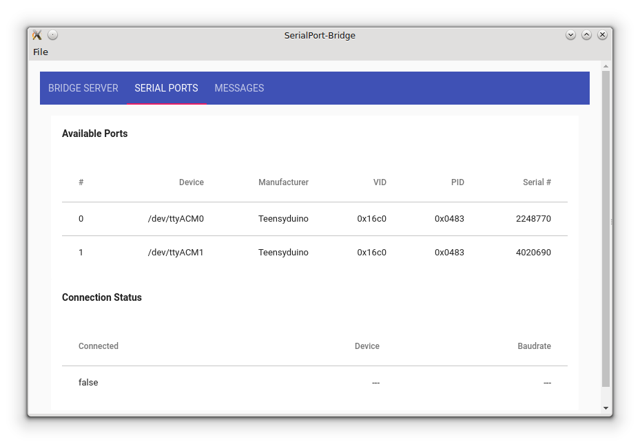 Serialport-bridge Software